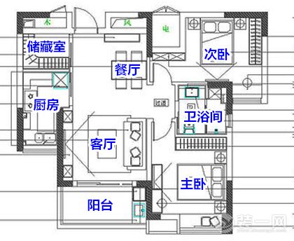 两居室装修样板间