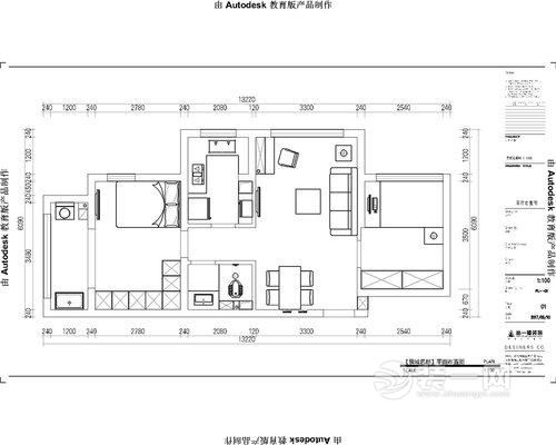 南昌景城名郡小区98平现代简约风格三居室装修案例